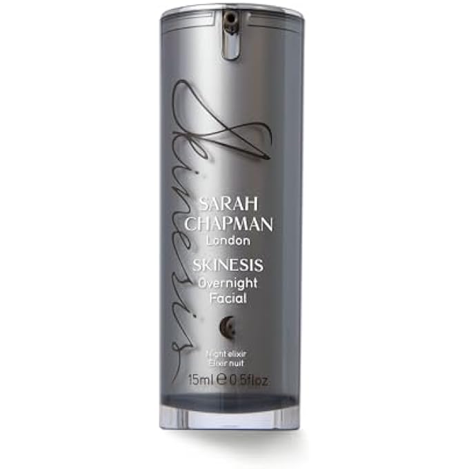 Sarah Chapman SKINESIS OVERNIGHT FACIAL ELIXIR FACE OIL, 15ML  RE-PLUMPS SKIN, SOFTENS LINES, WITH VITAMINS A & C TO REJUVENATE & BRIGHTEN - Image 1